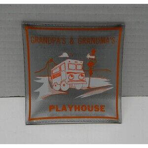 Vintage Grandpa's & Grandma's Playhouse Ashtray Trinket Tray RV Camper